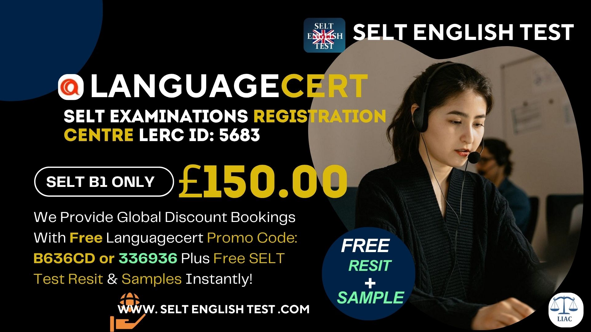 SELT ENGLISH TEST B1 FROM £144.00